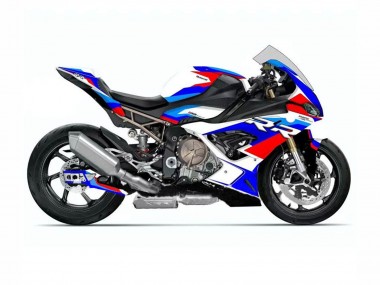 Erschwingliche BMW S1000RR Motorrad Verkleidung 2019-2022 - Weiss Schwarz Blau Rot