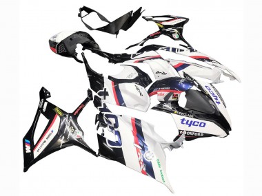 Erschwingliche BMW S1000RR Motorrad Verkleidung 2019-2022 - Weiss Schwarz Rosa Oxford