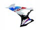 Erschwingliche BMW S1000RR Motorrad Verkleidung 2019-2022 - Weiss Blau Rot