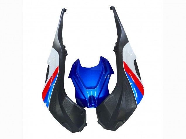 Erschwingliche BMW S1000RR Motorrad Verkleidung 2019-2022 - Weiss Blau Rot