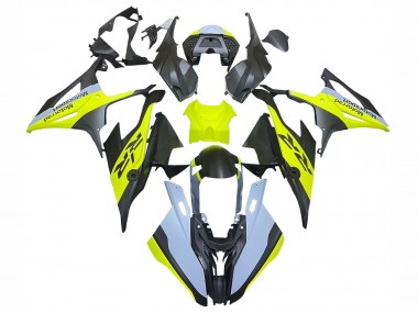 Erschwingliche BMW S1000RR Motorrad Verkleidung 2019-2022 - Schwarz Gelb Grau