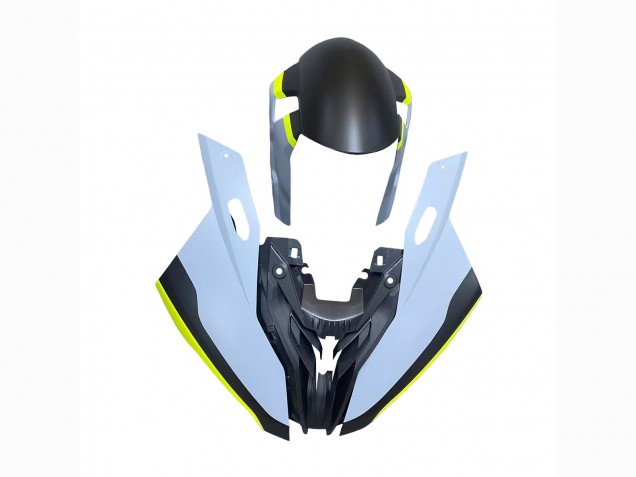 Erschwingliche BMW S1000RR Motorrad Verkleidung 2019-2022 - Schwarz Gelb Grau