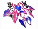 Erschwingliche BMW S1000RR Motorrad Verkleidung 2017-2018 - Rosa Blau Gelb Hai