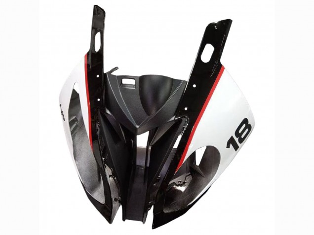 Erschwingliche BMW S1000RR Motorrad Verkleidungen Kit 2017-2018 - Weiss Blau Rot Glanzendes Schwarz