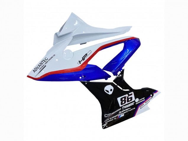 Erschwingliche BMW S1000RR Motorrad Verkleidung 2017-2018 - Weiss Blau Rot Glanzendes Schwarz