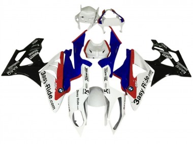 Erschwingliche BMW S1000RR Motorrad Verkleidungen Kit 2017-2018 - Weiss Blau Rot Glanzendes Schwarz