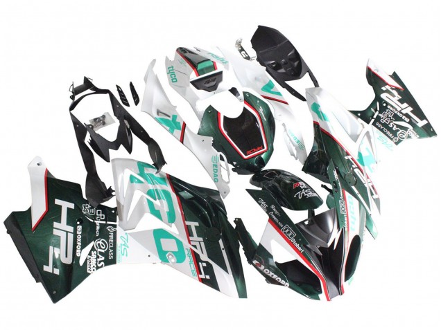 Erschwingliche BMW S1000RR Motorrad Verkleidung 2017-2018 - Weiss Grun
