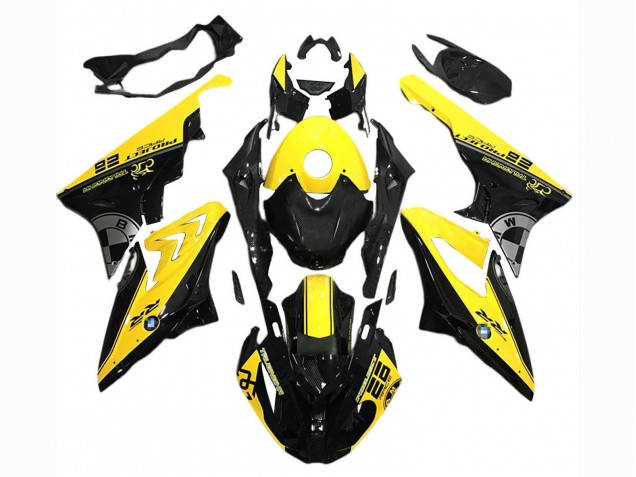 Erschwingliche BMW S1000RR Motorrad Verkleidung 2017-2018 - Gelb Schwarz