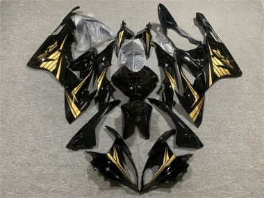Erschwingliche BMW S1000RR Motorrad Verkleidung 2015-2016 - Glanzendes Schwarz Gold