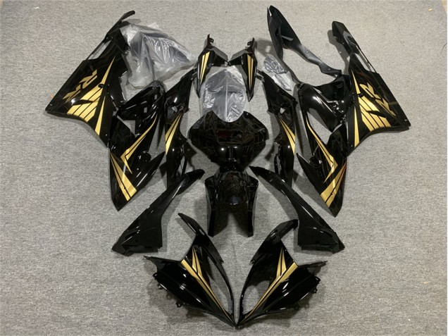 Erschwingliche BMW S1000RR Motorrad Verkleidung 2015-2016 - Glanzendes Schwarz Gold