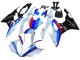 Erschwingliche BMW S1000RR Motorrad Verkleidung Kit 2015-2016 - Weiss Rot Blau Glanzendes Schwarz