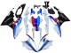 Erschwingliche BMW S1000RR Motorrad Verkleidung Kit 2015-2016 - Weiss Rot Blau Glanzendes Schwarz