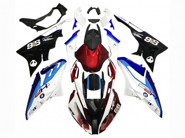 Erschwingliche BMW S1000RR Motorrad Verkleidung Kit 2015-2016 - Weiss Rot Blau Schwarz
