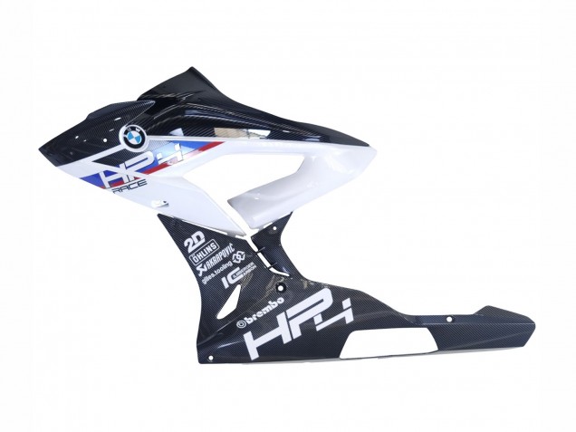 Erschwingliche BMW S1000RR Motorrad Verkleidung 2015-2016 - Weiss Blau Schwarz Carbonfaser