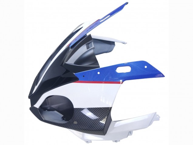 Erschwingliche BMW S1000RR Motorrad Verkleidung 2015-2016 - Weiss Blau Schwarz Carbonfaser