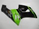 Erschwingliche Kawasaki ZX6R Motorrad Verkleidung 2005-2006 - Grun Glanzendes Schwarz Elf