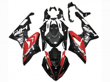 Erschwingliche BMW S1000RR Motorrad Verkleidung 2015-2016 - Rot Schwarz Carbonfaser