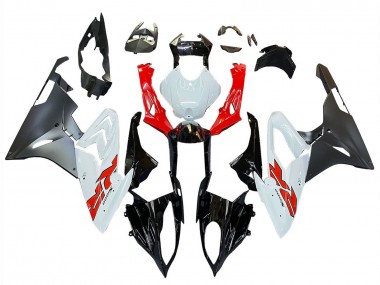 Erschwingliche BMW S1000RR Motorrad Verkleidung 2015-2016 - Rot Weiss Glanzendes Schwarz Matt Schwarz
