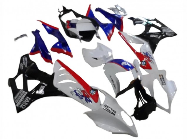 Erschwingliche BMW S1000RR Abs Verkleidungen 2009-2014 - Weiss Rot Blau Glanzendes Schwarz