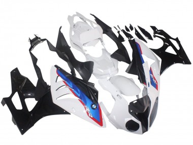 Erschwingliche BMW S1000RR Motorrad Verkleidung 2009-2014 - Weiss Rot Blau Glanzendes Schwarz HP Becker Carbon
