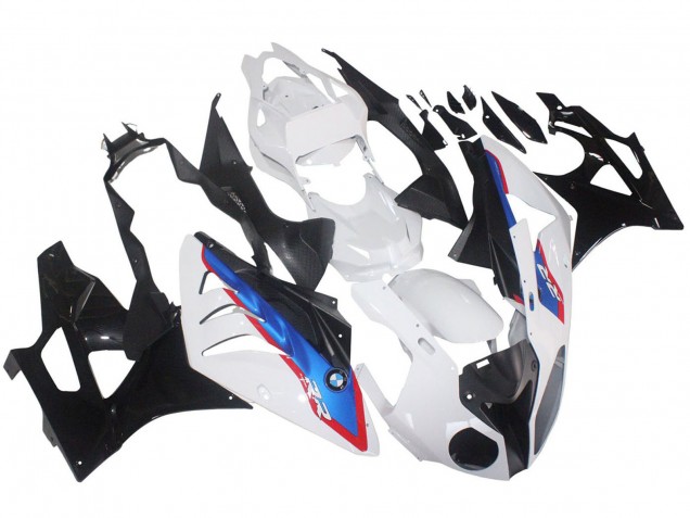 Erschwingliche BMW S1000RR Motorrad Verkleidung 2009-2014 - Weiss Rot Blau Glanzendes Schwarz HP Becker Carbon