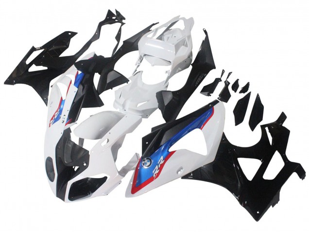 Erschwingliche BMW S1000RR Motorrad Verkleidung 2009-2014 - Weiss Rot Blau Glanzendes Schwarz HP Becker Carbon