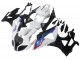 Erschwingliche BMW S1000RR Motorrad Verkleidung 2009-2014 - Weiss Rot Blau Glanzendes Schwarz HP Becker Carbon