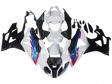 Erschwingliche BMW S1000RR Motorrad Verkleidung 2009-2014 - Weiss Rot Blau Glanzendes Schwarz HP Becker Carbon