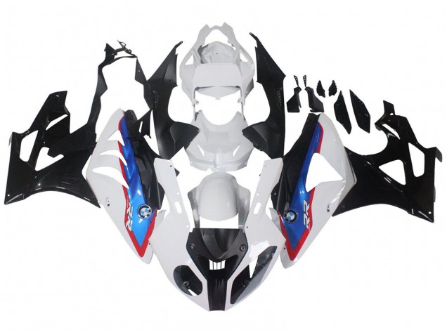 Erschwingliche BMW S1000RR Motorrad Verkleidung 2009-2014 - Weiss Rot Blau Glanzendes Schwarz HP Becker Carbon