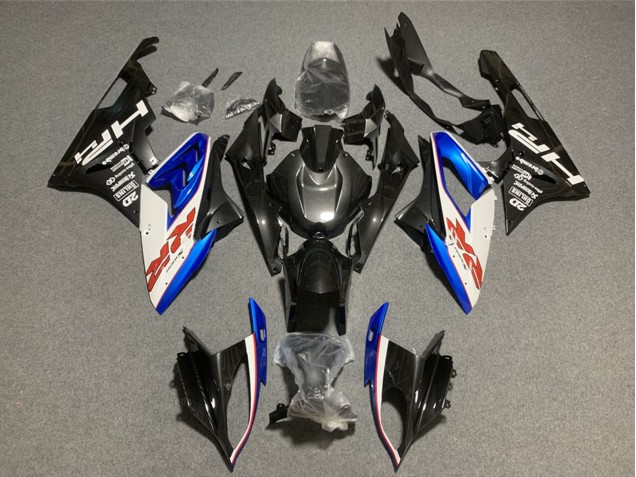 Erschwingliche BMW S1000RR Motorrad Verkleidung 2009-2014 - Weiss Blau Glanzendes Schwarz HP Rot RR