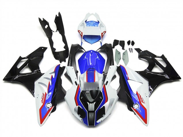 Erschwingliche BMW S1000RR Motorrad Verkleidung 2009-2014 - Weiss Rot Blau Glanzendes Schwarz Carbonfaser RR