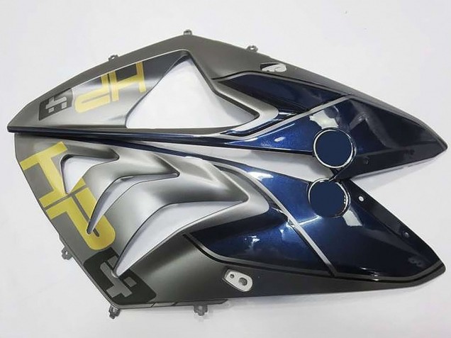 Erschwingliche BMW S1000RR Motorrad Verkleidung 2009-2014 - Silber Blau Glanzendes Schwarz