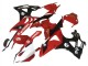 Erschwingliche BMW S1000RR Motorrad Verkleidung 2009-2014 - Rot Weiss Glanzendes Schwarz