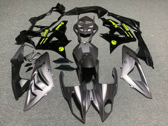 Erschwingliche BMW S1000RR Motorrad Verkleidung 2009-2014 - Silber Glanzendes Schwarz Grun