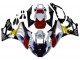 Erschwingliche BMW S1000RR Motorrad Verkleidung 2009-2014 - Weiss Rot Gelb Schwarz Castrol