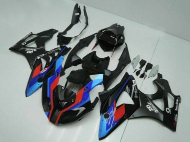 Erschwingliche BMW S1000RR Motorrad Verkleidung 2009-2014 - Blau Rot Matt Schwarz Castrol