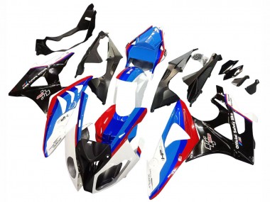Erschwingliche BMW S1000RR Komplette Abs Verkleidung 2009-2014 - Weiss Rot Blau Glanzendes Schwarz