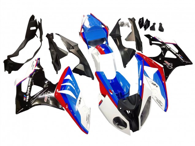 Erschwingliche BMW S1000RR Komplette Abs Verkleidung 2009-2014 - Weiss Rot Blau Glanzendes Schwarz