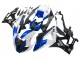 Erschwingliche BMW S1000RR Motorrad Verkleidung 2009-2014 - Weiss Blau Glanzendes Schwarz Castrol