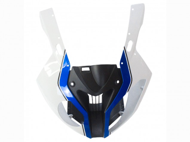 Erschwingliche BMW S1000RR Motorrad Verkleidung 2009-2014 - Weiss Blau Glanzendes Schwarz Castrol