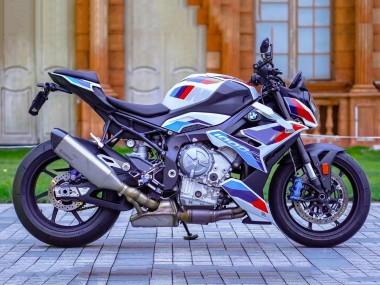 Erschwingliche BMW S1000R Motorrad Verkleidung 2021-2025 - Weiss HellDunkel Blau Rot