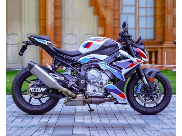 Erschwingliche BMW S1000R Motorrad Verkleidung 2021-2025 - Weiss HellDunkel Blau Rot