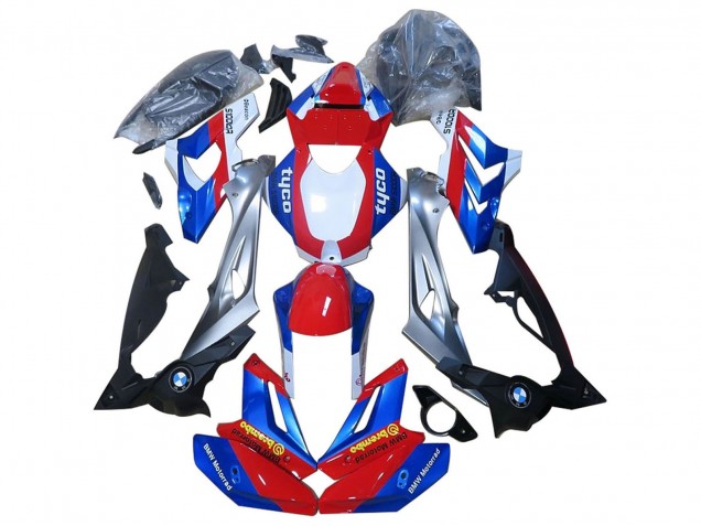 Erschwingliche BMW S1000R Motorrad Verkleidung 2014-2016 - Rot Blau