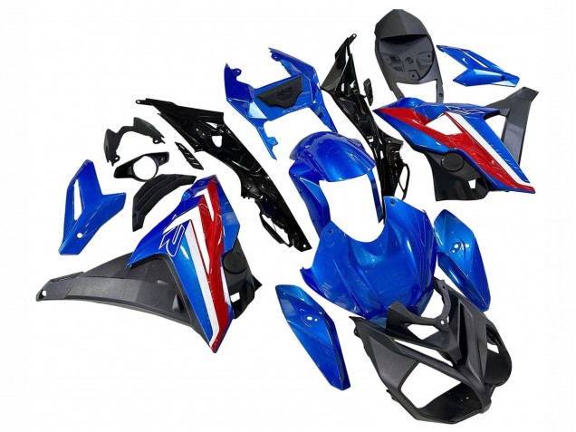Erschwingliche BMW S1000R Motorrad Verkleidung 2014-2016 - Blau Rot
