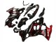 Erschwingliche Suzuki GSX600F/GSX750F Motorrad Verkleidung 2004-2006 - Glanzendes Schwarz Rot Flamme