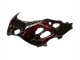 Erschwingliche Suzuki GSX600F/GSX750F Motorrad Verkleidung 2004-2006 - Glanzendes Schwarz Rot Flamme