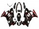 Erschwingliche Suzuki GSX600F/GSX750F Motorrad Verkleidung 2004-2006 - Glanzendes Schwarz Rot Flamme