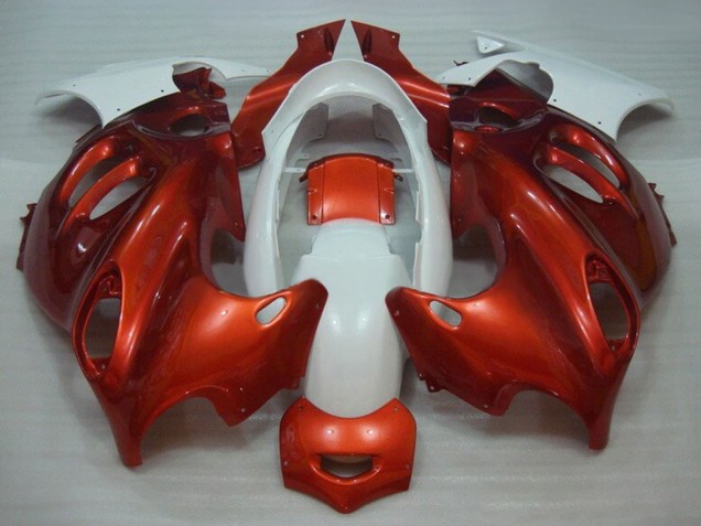 Erschwingliche Suzuki GSX600F/GSX750F Motorrad Verkleidung 2004-2006 - Burnt Orange Weiss