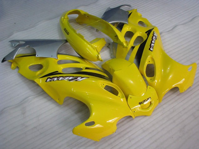 Erschwingliche Suzuki GSX600F/GSX750F Motorrad Verkleidung 2004-2006 - Gelb Katana