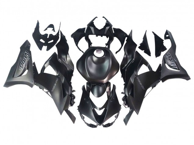 Erschwingliche Kawasaki ZX6R Motorrad Verkleidung 2023-2025 - Matt Schwarz